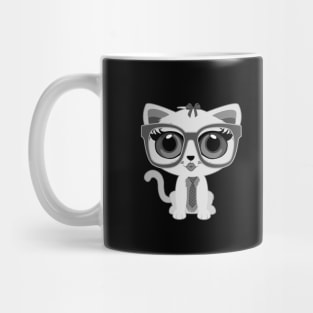 Kitten Nerd - Grey Mug